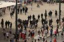 French riot police move in to arrest Russian fans after violence broke out between supporters ahead of the England vs Russia France Euro 2016 match, in Marseille, France. Photo: Niall Carson / PA