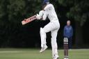 Merv Westfield in batting action for Hornchurch against Brentwood at the Old County Ground (pic: Gavin Ellis/TGS Photo).