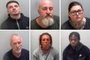 Jailed -  Thomas Salton, Stephen and Tracy Tappenden, James Gorrie, Lisa Allen and Anthony Sibanda (left to right, top to bottom) were jailed this month