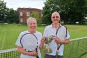Anne Taylor and Dave Hancock, winners of the 2024 Castle Hill Tennis Club Mixed Doubles competition. Picture: CASTLE HILL TENNIS CLUB