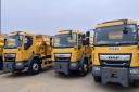 Some of Cambridgeshire County Council’s fleet of gritters