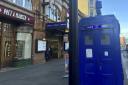 A police box (Tardis) could be moved from outside a Tube station to stop people from weeing on it.