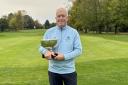 Graham Goodman  with his county trophy. Picture: CAMBS GOLF