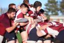 Tom Emery (scrum cap) scored for Welwyn at Hackney. Picture: PETER SHORT