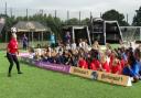 Young girls attended a special football festival in east London (pic: @ContiUK)