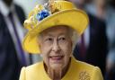 Queen Elizabeth II at Paddington station in London, to mark the completion of London's Crossrail project on May 17