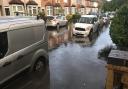 Flooding in Douglas Road, Hornchurch, on Friday June 25th as 