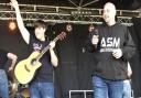 Justin Vella (r) pictured preforming with son Brandon (l) at the Harold Hill Festival