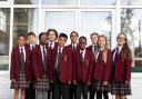 Group of year 7 students at The Brittons Academy in Rainham