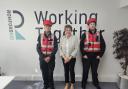 Bobbies Chris and Simon with Romford BID's Julie Frost