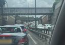 A look at traffic on the A406 northbound towards the M11