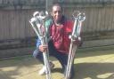 Ex-mayor Michael Burton recycles NHS hospital crutches