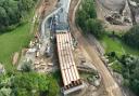 The final beam installation in the M25 junction 28 improvement scheme