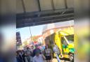 Emergency services were scrambled to Romford station after the incident on Monday