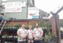 Greenhouse Water Gardens has been serving the community in Collier Row for three generations (L-R: Matthew Sands, Thomas Sands and team member Tony Hall)