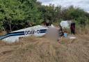 A look at the crashed plane