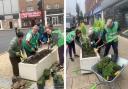 Havering councillors and volunteers tidied up the high street planters last Friday