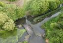 A resident captured the flooding in Harrow Lodge Park in a drone image