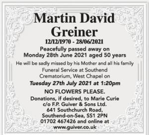 Martin David Greiner