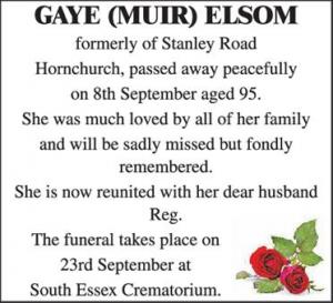 GAYE (MUIR) ELSOM