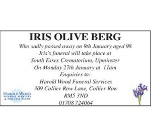 iris olive berg