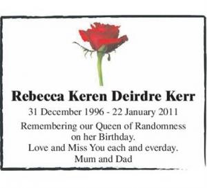 Rebecca Keren Deirdre Kerr