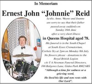 Ernest John "Johnnie" Reid