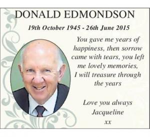 DONALD EDMONDSON