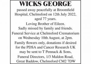 GEORGE WICKS