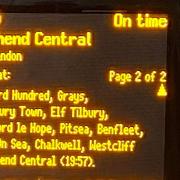 Passengers in east London couldn't believe their eyes as they waited for c2c trains