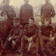 Romford MP Andrew Rosindell and Dagenham MP Jon Cruddas are campaigning for an unmark grave belonging to Arthur Bradford who fought in the First World War to be given a memorial stone. Pictured front left.