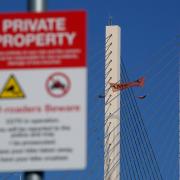 Two men arrested after people 'at height' at Dartford Crossing brought down