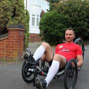 Alex Gibson is still keen to cycle years after his diagnosis