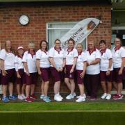 The Clock House Top Club squad faces the camera, from left, Hazel Pudney, Michelle Squires, Angela Ueckermann, Jane Preston, Rebecca Smith, Serena Madgewick, Hayley Kenny, Debbie Walmsley, Val Baker, Jan Tallentire, Michelle Carlin, Margaret Tinton.