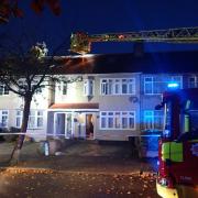 Firefighters were called to the house in Primrose Glen, Hornchurch