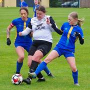 Shannon Simpson (left) and Lilllie Toms were both scorers for Romford Women Image: Bob Knightley