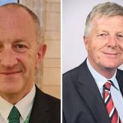 Havering Council leader Ray Morgon (left) and Havering Labour leader Keith Darvill (right)
