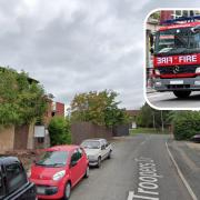 Five fire engines were sent out to the fire in Harold Hill