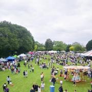 View from the top of the helter skelter at the Strawberry Sports Festival
