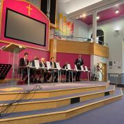 Candidates to become Romford MP take part in a hustings