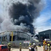 The LFB has issued an update after a huge industrial fire in Rainham last month