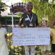 Scargill Infant School raised £345 for Zarach