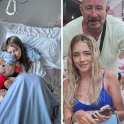 Tazmin discovered her lung had collapsed on Saturday, June 29 just weeks after Kyla had emergency surgery .