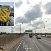 Three people died and another was injured after cars collided on the A13 near Wennington