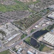 A CGI showing the plan for the Beam Park development