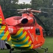 Air ambulance near Kennington Park
