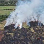 Drones were used to help responders survey the area