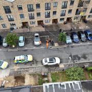 A police cordon was put in place in Birdbrook Close