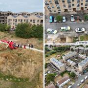 A large emergency service presence was seen in Birdbrook Close and Beam Parklands Country Park