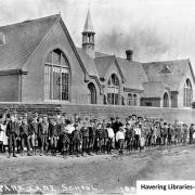 Pupils at Park Lane School, Hornchurch, in 1895